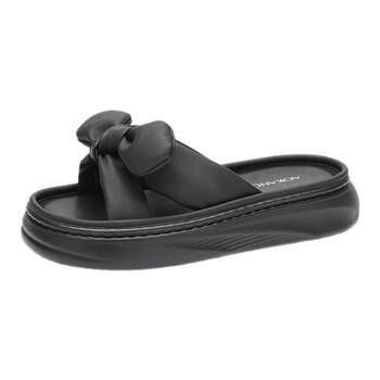 Aokang Women's Shoes 2025 Summer Slippers Bow Flip-Flops Thick Sole Enhanced Outer Wear Sandals Delivered in Store
 Aokang Women's Shoes 2025 Summer Slippers Bow Flip-Flops Thick Sole Enhanced Outer Wear Sandals Delivered in Store