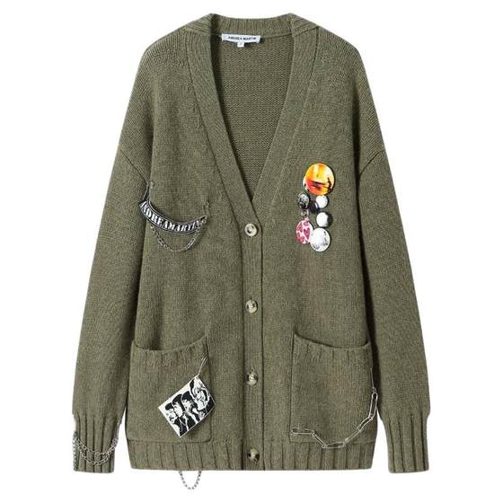 Andrea Martin 25 autumn and winter new product green dynamic wool jacket fashion trend versatile women's top loose
Andrea Martin 25 autumn and winter new product green dynamic wool jacket fashion trend versatile women's top loose