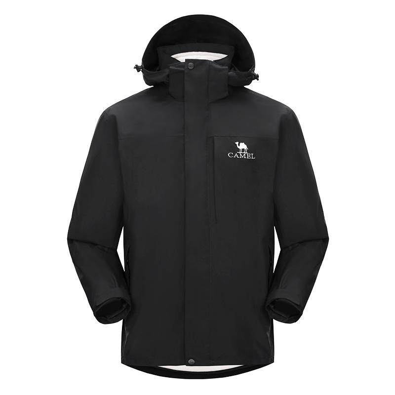 Camel 3-in-1 Waterproof Jacket Men's Women's Outdoor Coat