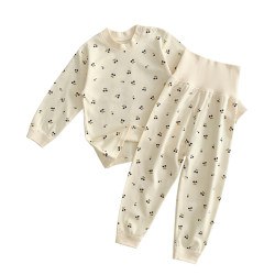 Boys and girls pure cotton high waist autumn coat suit Boys and girls pure cotton high waist autumn coat suit