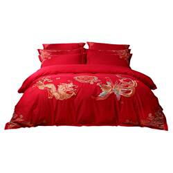 Mercury Home Textile Festive Embroidery Wedding Pure Cotton Set Mercury Home Textile Festive Embroidery Wedding Pure Cotton Set