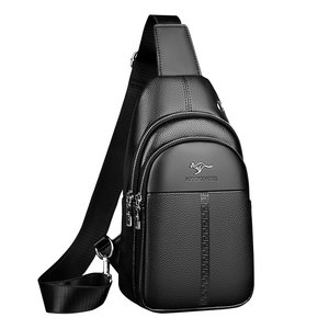 Boiler men's shoulder mesengers bags fashion casual INS men's bag two -layer cowhide business casual chest backpack Boiler men's shoulder mesengers bags fashion casual INS men's bag two -layer cowhide business casual chest backpack