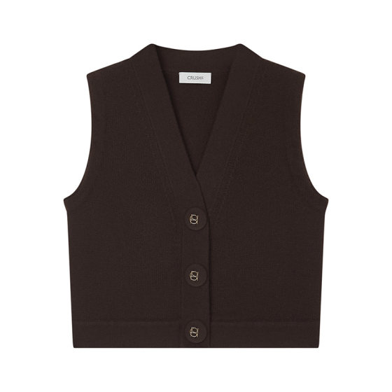 CRUSH Collection early autumn new casual knitted V-neck vest fashionable vest versatile short top for women
CRUSH Collection early autumn new casual knitted V-neck vest fashionable vest versatile short top for women
