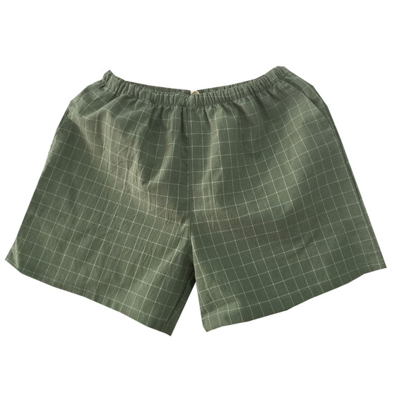 Japanese plaid retro washing summer pure cotton cotton shorts men and women couple pajamas beach pants casual wear outside
Japanese plaid retro washing summer pure cotton cotton shorts men and women couple pajamas beach pants casual wear outside