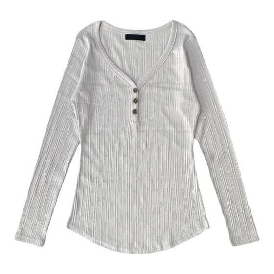 eihey, hey new single -breasted long -sleeved long -sleeved T -shirt bottoming shirt slim -fitting versatile top -up shoulder top eihey, hey new single -breasted long -sleeved long -sleeved T -shirt bottoming shirt slim -fitting versatile top -up shoulder top