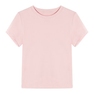 pusumede front shoulder round neck short sleeve T-shirt for women in summer new versatile short slim fit knitted base top
 pusumede front shoulder round neck short sleeve T-shirt for women in summer new versatile short slim fit knitted base top