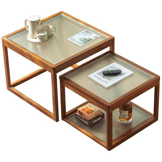 Coffee table, living room, home tea brewing table, tea table, small apartment, simple modern balcony, solid wood glass creative square table
Coffee table, living room, home tea brewing table, tea table, small apartment, simple modern balcony, solid wood glass creative square table