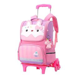 Waterproof trolley schoolbag that reduces burden and looks good Waterproof trolley schoolbag that reduces burden and looks good