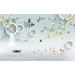 Door-to-door installation of TV background wall wallpaper and murals Door-to-door installation of TV background wall wallpaper and murals