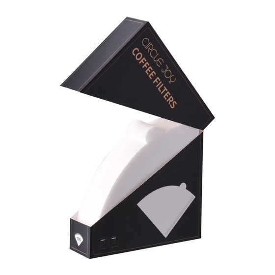 Circle Joy, imported coffee filter paper from Japan, hand punched ear filter paper, drip hanging V-shaped 60 filter paper Circle Joy, imported coffee filter paper from Japan, hand punched ear filter paper, drip hanging V-shaped 60 filter paper