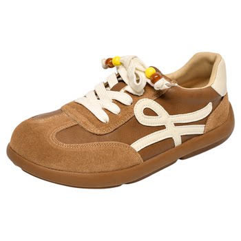 Da Yaya Large Size Women's Shoes Cowhide Lace-up Casual Shoes Da Yaya Large Size Women's Shoes Cowhide Lace-up Casual Shoes