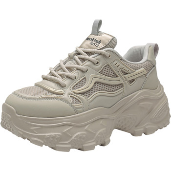 Dadong's foot-showing small thick sole heightening dad shoes Dadong's foot-showing small thick sole heightening dad shoes