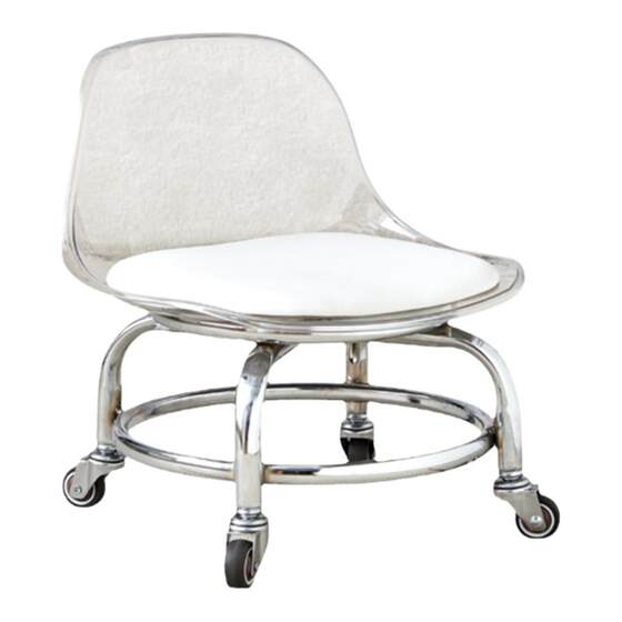 Acrylic small stool pulley dwarf stool Furnishing quiet universal chair children's learning step can move back chairs Acrylic small stool pulley dwarf stool Furnishing quiet universal chair children's learning step can move back chairs