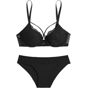 Curious Miss front button underwear women gathered with small breasts sexy lace thin bra set beautiful back pure summer French style Curious Miss front button underwear women gathered with small breasts sexy lace thin bra set beautiful back pure summer French style