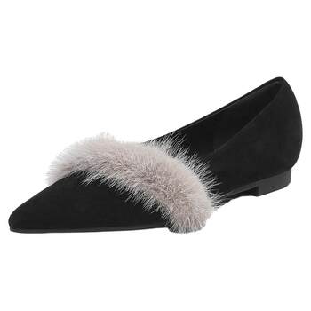 Saturday's pointed toe shallow mouth single shoes new style flat shoes without any tiring feet fashionable skirt women's single shoes Saturday's pointed toe shallow mouth single shoes new style flat shoes without any tiring feet fashionable skirt women's single shoes