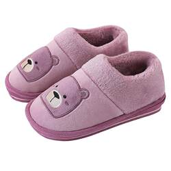 Women's and Men's Cotton Slippers Anti-Slip Warm Full Heel Women's and Men's Cotton Slippers Anti-Slip Warm Full Heel