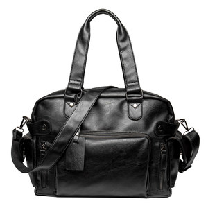 Fashion street men's bag shoulder bag messenger bag men's bag handbag casual Korean version of trendy bag travel bag Fashion street men's bag shoulder bag messenger bag men's bag handbag casual Korean version of trendy bag travel bag