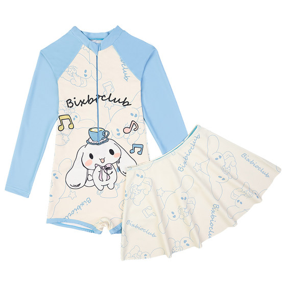 bixbio Yugui Dog Cute and Fashionable 2025 New Summer Long Sleeve One-piece Quick-Drying Girls Girls Children's Swimsuit bixbio Yugui Dog Cute and Fashionable 2025 New Summer Long Sleeve One-piece Quick-Drying Girls Girls Children's Swimsuit