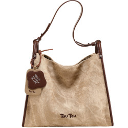TOUTOU large capacity tote bag soft bag armpit bag TOUTOU large capacity tote bag soft bag armpit bag
