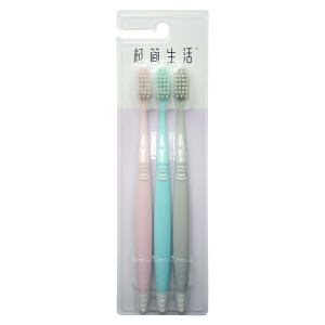 Na'mei minimalist life adult toothbrush imported fiber feather soft bristles 6009 cleans teeth and protects gums family three pack free shipping 
Na'mei minimalist life adult toothbrush imported fiber feather soft bristles 6009 cleans teeth and protects gums family three pack free shipping