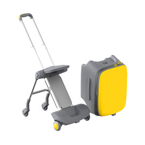 90 points Children's tie box 20 -inch luggage boarding a suitcase with a baby mount box, a male girl, a cart 90 points Children's tie box 20 -inch luggage boarding a suitcase with a baby mount box, a male girl, a cart