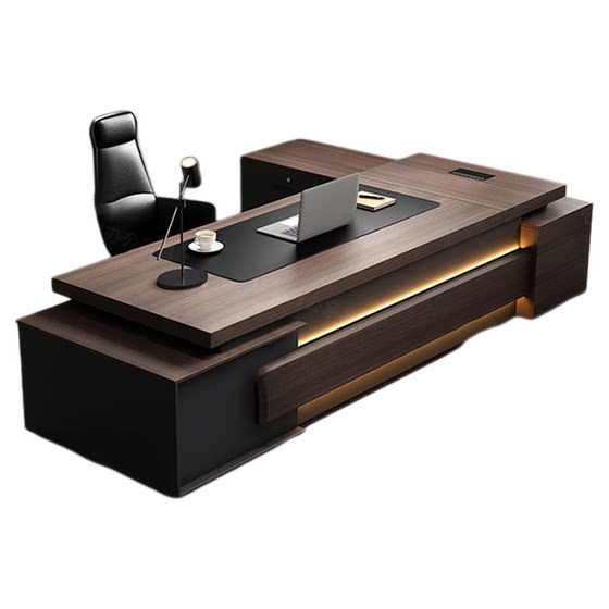 Simple modern boss desk and chair combination, president desk, light luxury executive desk, supervisor manager desk, office furniture 
Simple modern boss desk and chair combination, president desk, light luxury executive desk, supervisor manager desk, office furniture