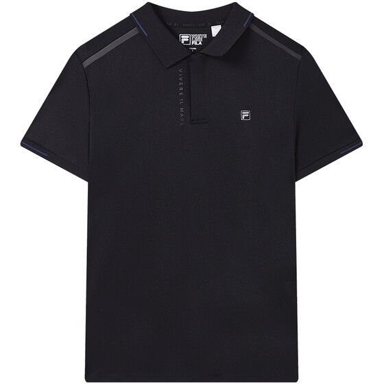 FILA Fila official men's short-sleeved POLO shirt 2023 summer simple business casual knitted short-sleeved shirt
 FILA Fila official men's short-sleeved POLO shirt 2023 summer simple business casual knitted short-sleeved shirt