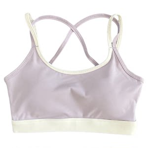 2025 Contrast Color Cross Beautiful Back Sports Lingerie Women's High-Intensity Running Anti-Shocking Fixed Cup Yoga Bra 
2025 Contrast Color Cross Beautiful Back Sports Lingerie Women's High-Intensity Running Anti-Shocking Fixed Cup Yoga Bra