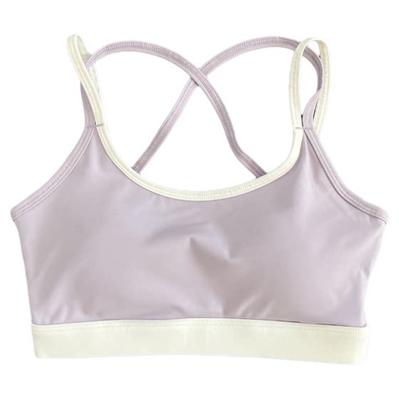 2025 Contrast Color Cross Beautiful Back Sports Lingerie Women's High-Intensity Running Anti-Shocking Fixed Cup Yoga Bra 
2025 Contrast Color Cross Beautiful Back Sports Lingerie Women's High-Intensity Running Anti-Shocking Fixed Cup Yoga Bra