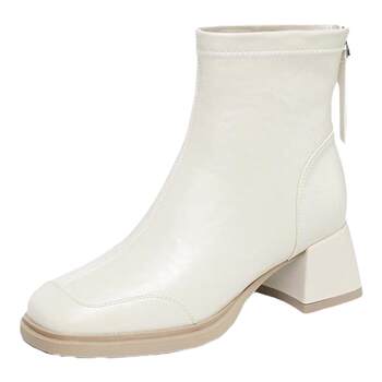 Xiyu high heel thin boots for women in 2025 winter new style versatile short boots square toe retro thick heel short boots
 Xiyu high heel thin boots for women in 2025 winter new style versatile short boots square toe retro thick heel short boots