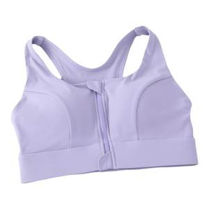 High-intensity shock-proof gathering fitness bra women's quick-drying integrated front zipper sports underwear running vest bra 
High-intensity shock-proof gathering fitness bra women's quick-drying integrated front zipper sports underwear running vest bra