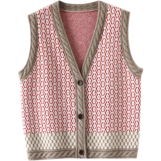 Easy and fashionable outfit~Retro cashmere vest cardigan for women pure cashmere vest sweater sweater thickened in autumn and winter
Easy and fashionable outfit~Retro cashmere vest cardigan for women pure cashmere vest sweater sweater thickened in autumn and winter