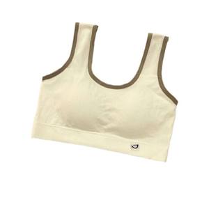 Warong -free underwear female developmental junior high school student vest movement fixed integrated steel ringless bras gathered
 Warong -free underwear female developmental junior high school student vest movement fixed integrated steel ringless bras gathered