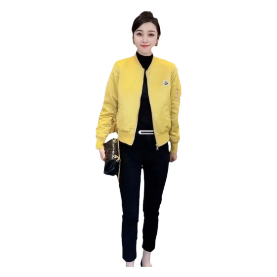 Short baseball uniform jacket for women in 2025 Spring and Autumn New Hot European High-end Casual and All-match Jacket Top
Short baseball uniform jacket for women in 2025 Spring and Autumn New Hot European High-end Casual and All-match Jacket Top
