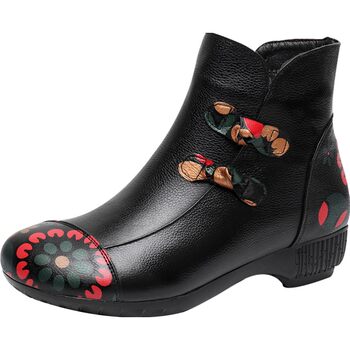 2024 new winter leather national style mother shoes soft soles of women's boots large size boots 41-43 women's shoes
 2024 new winter leather national style mother shoes soft soles of women's boots large size boots 41-43 women's shoes