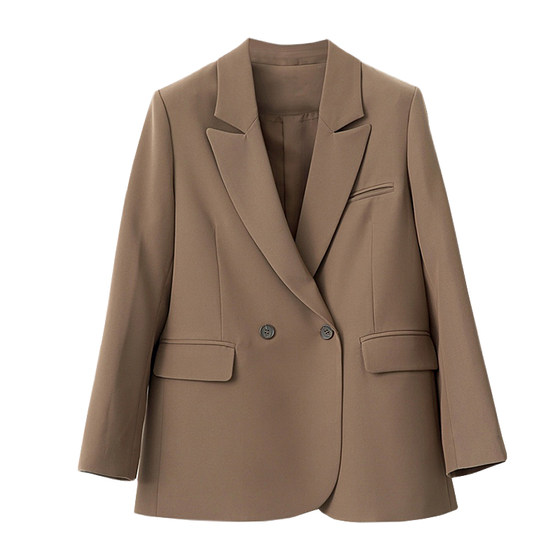 Coffee suit jacket for women 2025 autumn new Korean loose casual suit versatile slim suit top
Coffee suit jacket for women 2025 autumn new Korean loose casual suit versatile slim suit top
