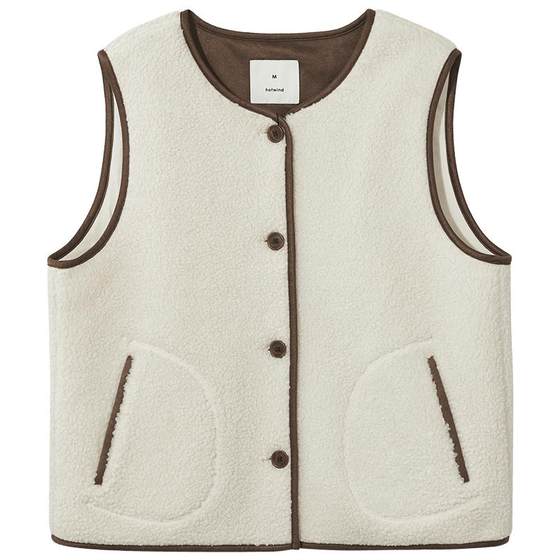Hot air 2025 winter new style for women's soft spliced contrasting color vest simple and versatile
Hot air 2025 winter new style for women's soft spliced contrasting color vest simple and versatile
