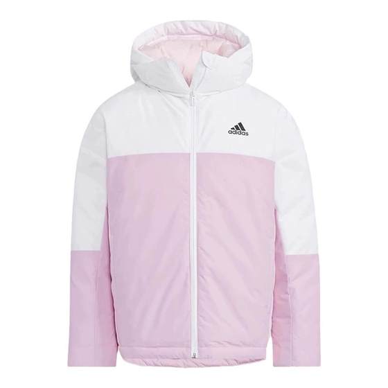 Adidas Adidas children's splicing contrasting color sports and casual warm hooded down jacket HM9669
Adidas Adidas children's splicing contrasting color sports and casual warm hooded down jacket HM9669