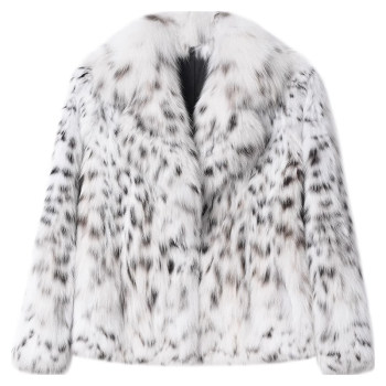 High-end suit collar American bobcat velvet high-end fur 
High-end suit collar American bobcat velvet high-end fur