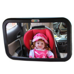 Car safety seat reverse installation to view baby mirror Car safety seat reverse installation to view baby mirror