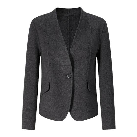 Yuxiangfei simple double-sided woolen coat for women short winter commuting fashionable collarless slim fit one-button woolen coat
Yuxiangfei simple double-sided woolen coat for women short winter commuting fashionable collarless slim fit one-button woolen coat