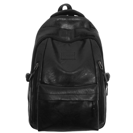 Trendy and cool PU leather backpack male student schoolbag outdoor commuting short trip waterproof large capacity backpack male 
Trendy and cool PU leather backpack male student schoolbag outdoor commuting short trip waterproof large capacity backpack male
