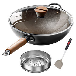 Combach iron pot 32cm uncoated hammered iron pot Combach iron pot 32cm uncoated hammered iron pot