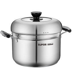 Supor 304 stainless steel steamer household large soup pot Supor 304 stainless steel steamer household large soup pot