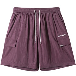 Muscle dog American style contrast embroidered sports shorts for men Muscle dog American style contrast embroidered sports shorts for men