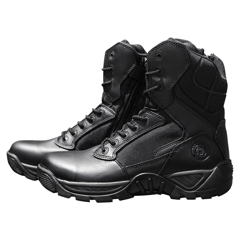 Junloke D14099 メンズ レザー タクティカルブーツ - ハイカット