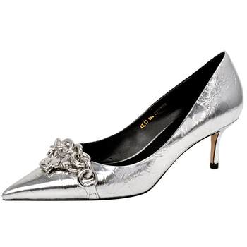 Designer's niche temperament pointed toe slim heels single shoes
 Designer's niche temperament pointed toe slim heels single shoes