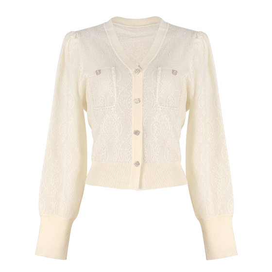 Stubborn 2025 spring new style college long-sleeved v-neck small knitted cardigan short jacket 80141MY08909 
Stubborn 2025 spring new style college long-sleeved v-neck small knitted cardigan short jacket 80141MY08909