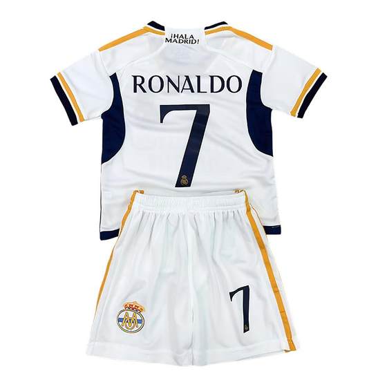 Children's football suit set Summer Real Madrid C Ronaldo Ronaldo Mbappe male and female speed dry training service customization Children's football suit set Summer Real Madrid C Ronaldo Ronaldo Mbappe male and female speed dry training service customization