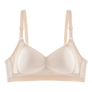 Girls' breasts, cotton cotton small chest gathered high school student underwear thin steel ringless college students to collect pair of breasts, summer Girls' breasts, cotton cotton small chest gathered high school student underwear thin steel ringless college students to collect pair of breasts, summer